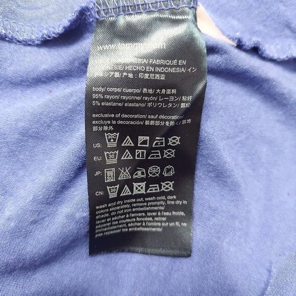 Tommy Hilfiger Girl's Short Sleeve Embroidered Polka Dot A-line Dress - Picture 6 of 6